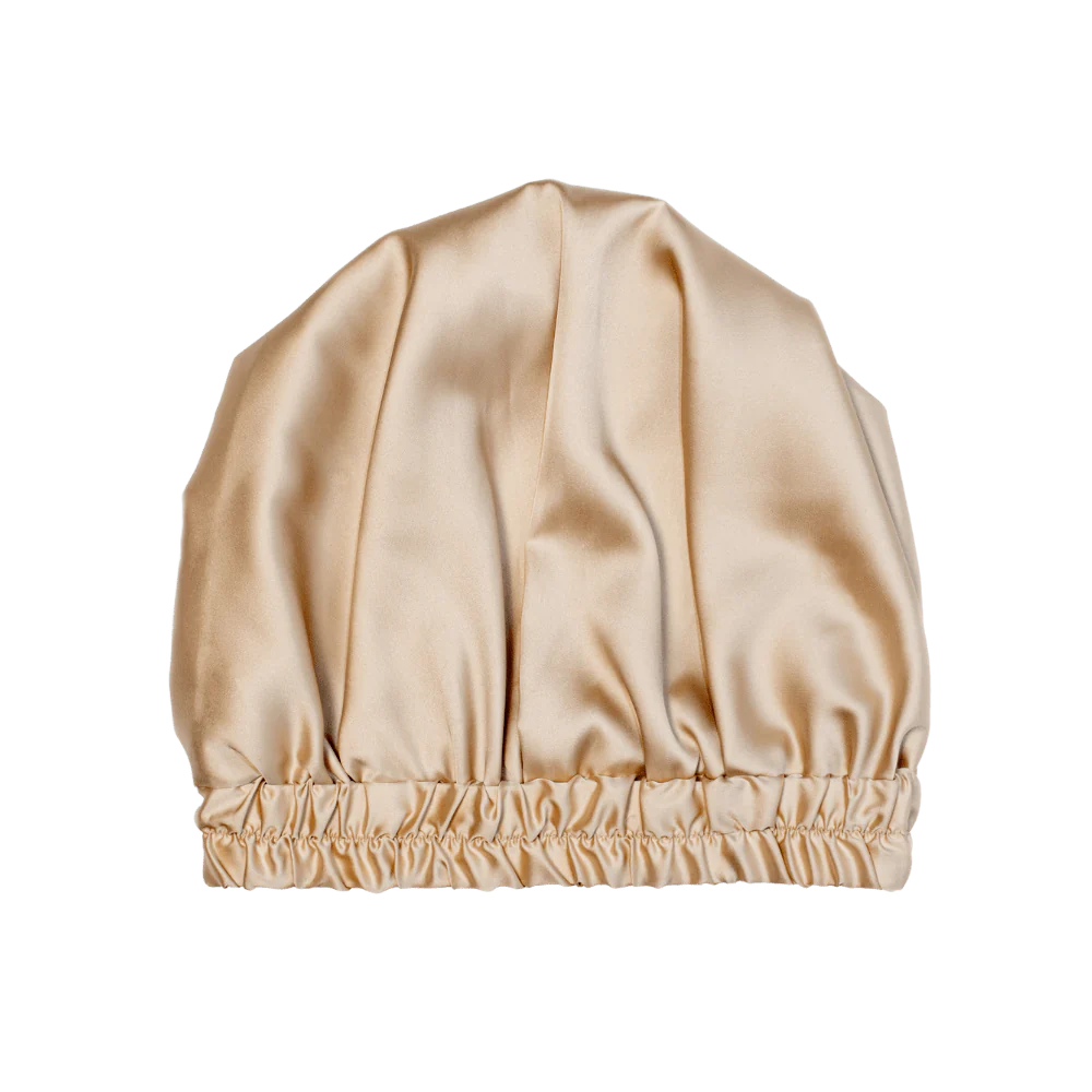 cheveux bouclés routine bonnet de nuit en satin