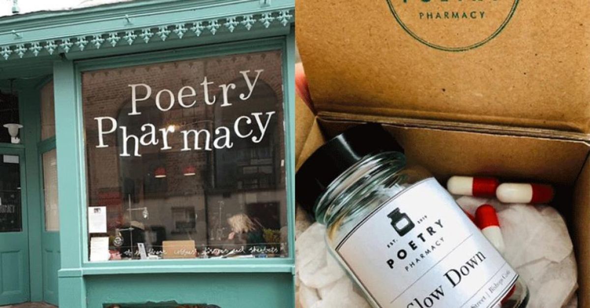La pharmacie qui guérit avec de la poésie
