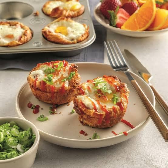Les egg muffins façon croissant