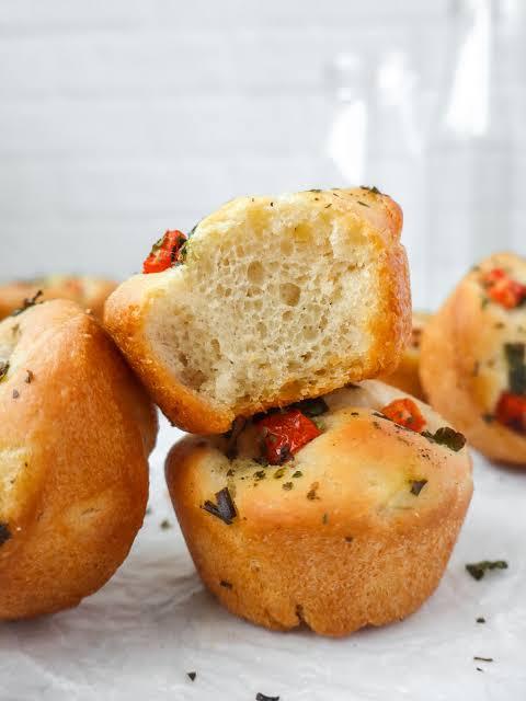 Les muffins façon focaccia