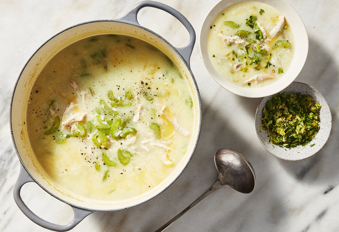 La soupe au poulet, citron et zaatar de Loulou Kitchen