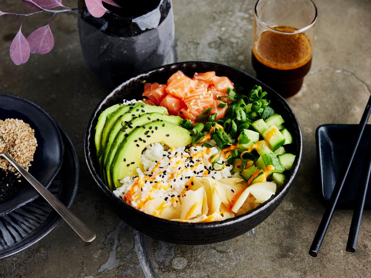 La salade façon sushis (sushi bowl)