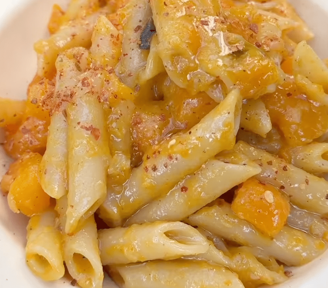 Pâtes au potiron de Julius Roberts : recette crémeuse