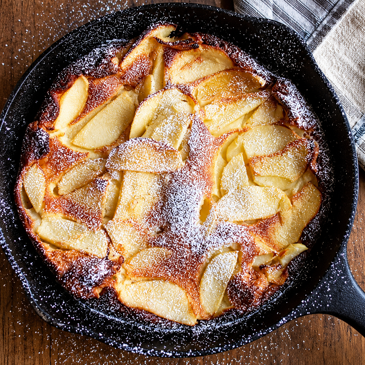 Dutch baby aux pommes : pancake soufflé au four