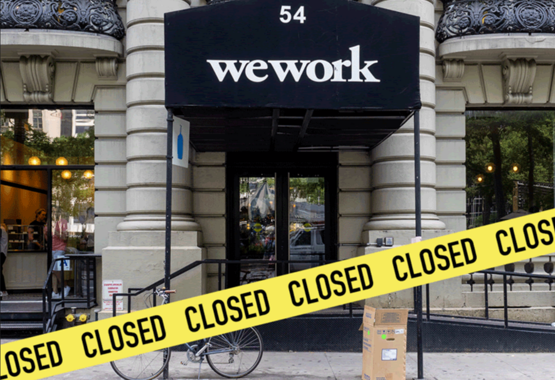 WeWork met la clé sous la porte